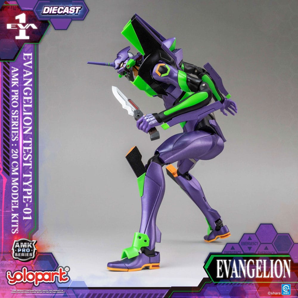 Neon Genesis Evangelion Maqueta AMK Pro Series Eva-01 Test Type 20 cm
