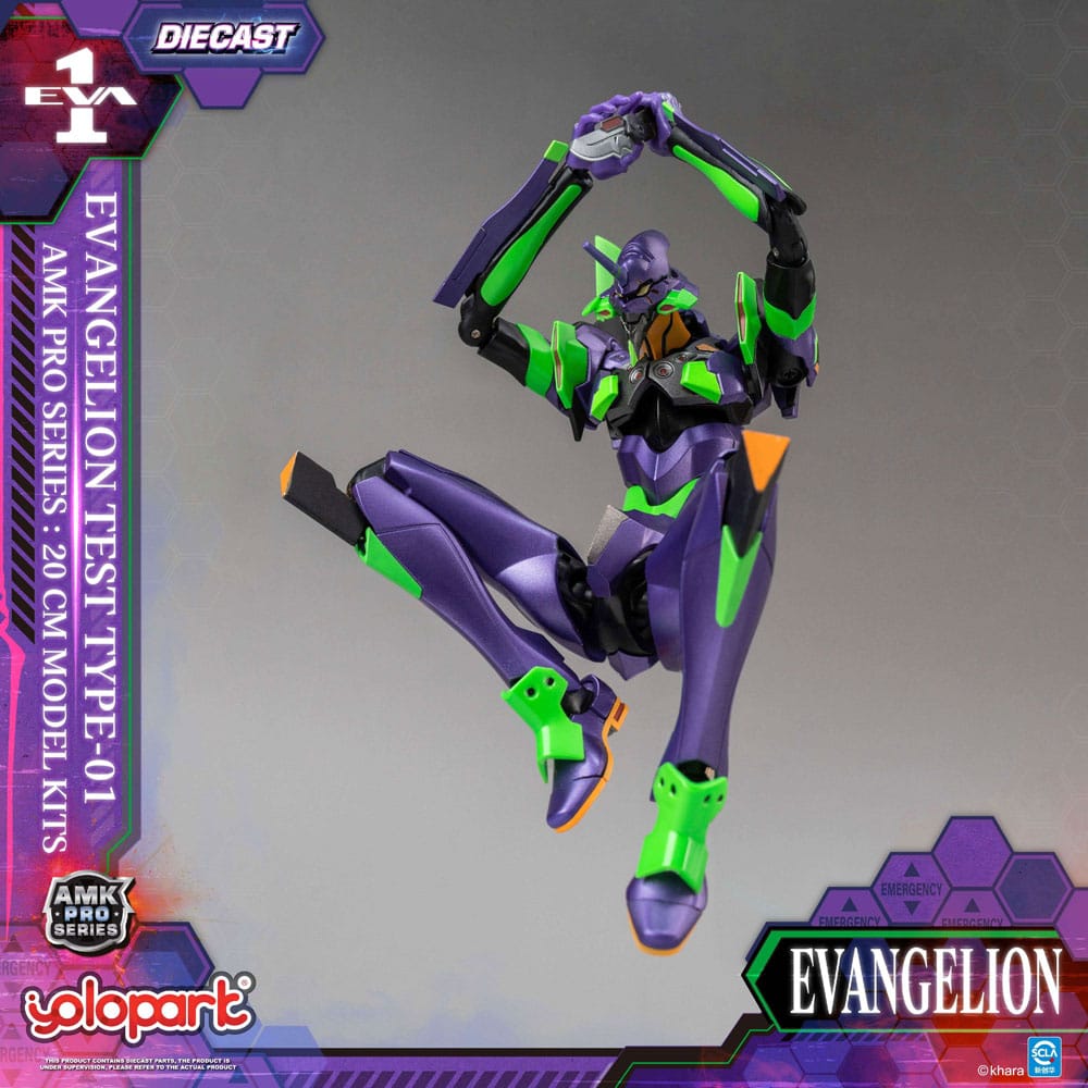 Neon Genesis Evangelion Maqueta AMK Pro Series Eva-01 Test Type 20 cm