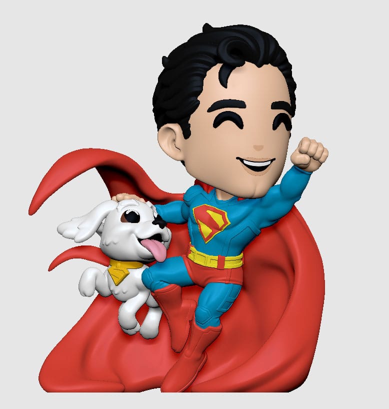 Superman 2025 Figura Vinyl Superman & Krypto 13 cm Frikytopia