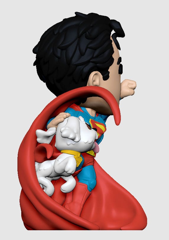 Superman 2025 Figura Vinyl Superman & Krypto 13 cm