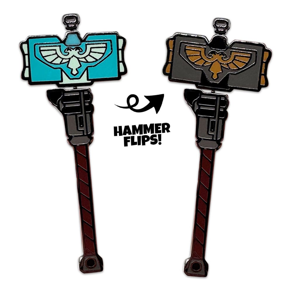 Space Marine 2 Chapa Thunder Hammer 5 cm Frikytopia
