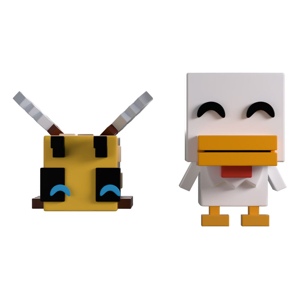 Minecraft Co. Figuras Vinyl Bee and Chicken Monitor Buddiez Frikytopia