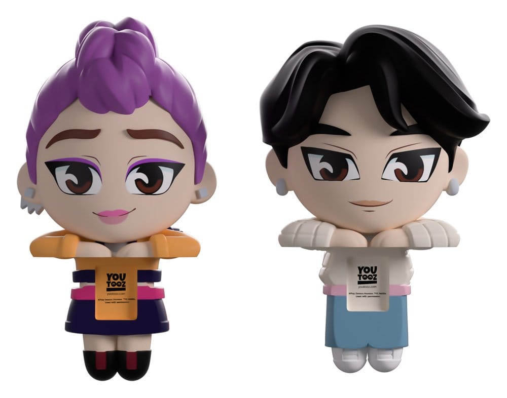 KPop Demon Hunters Figuras Vinyl Jinu & Rumi Monitor Buddiez 6 cm Frikytopia