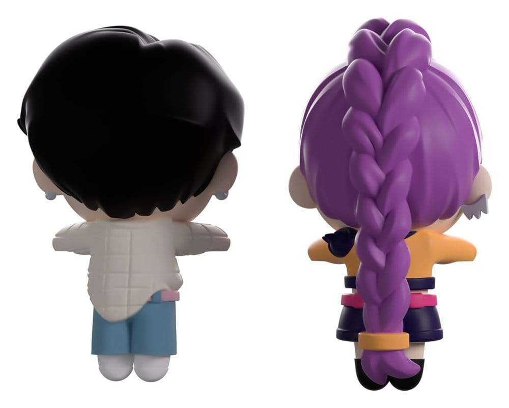 KPop Demon Hunters Figuras Vinyl Jinu & Rumi Monitor Buddiez 6 cm