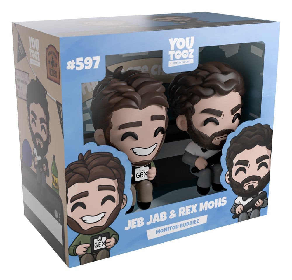 Scott the Woz Figuras Vinyl Jeb Jab & Rex Mohs Monitor Buddiez 6 cm