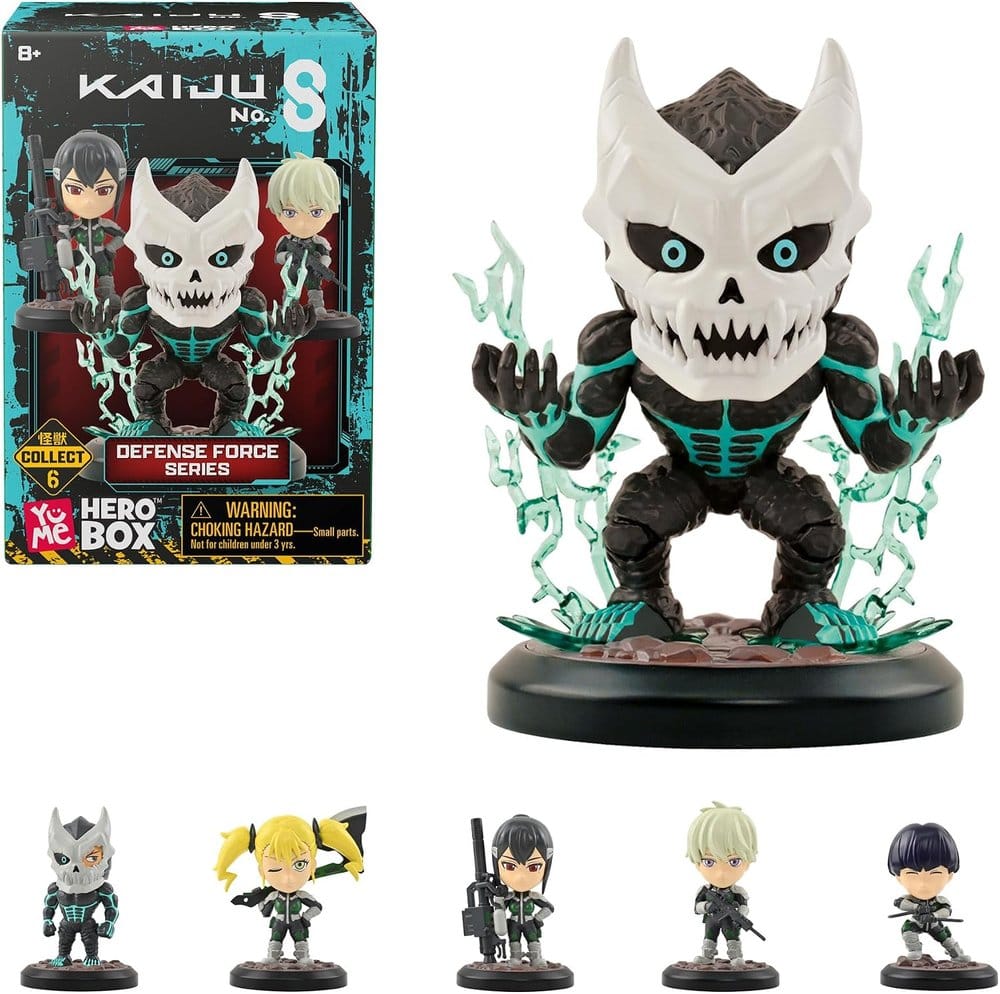Kaiju No. 8 Hero Box Figuras mini Combat Series Cajas Sorpresa Expositor (12)