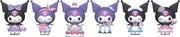 Sanrio Figuras mini Kuromi Party Series Kuromi 5 cm Cajas Sorpresa Expositor (12)