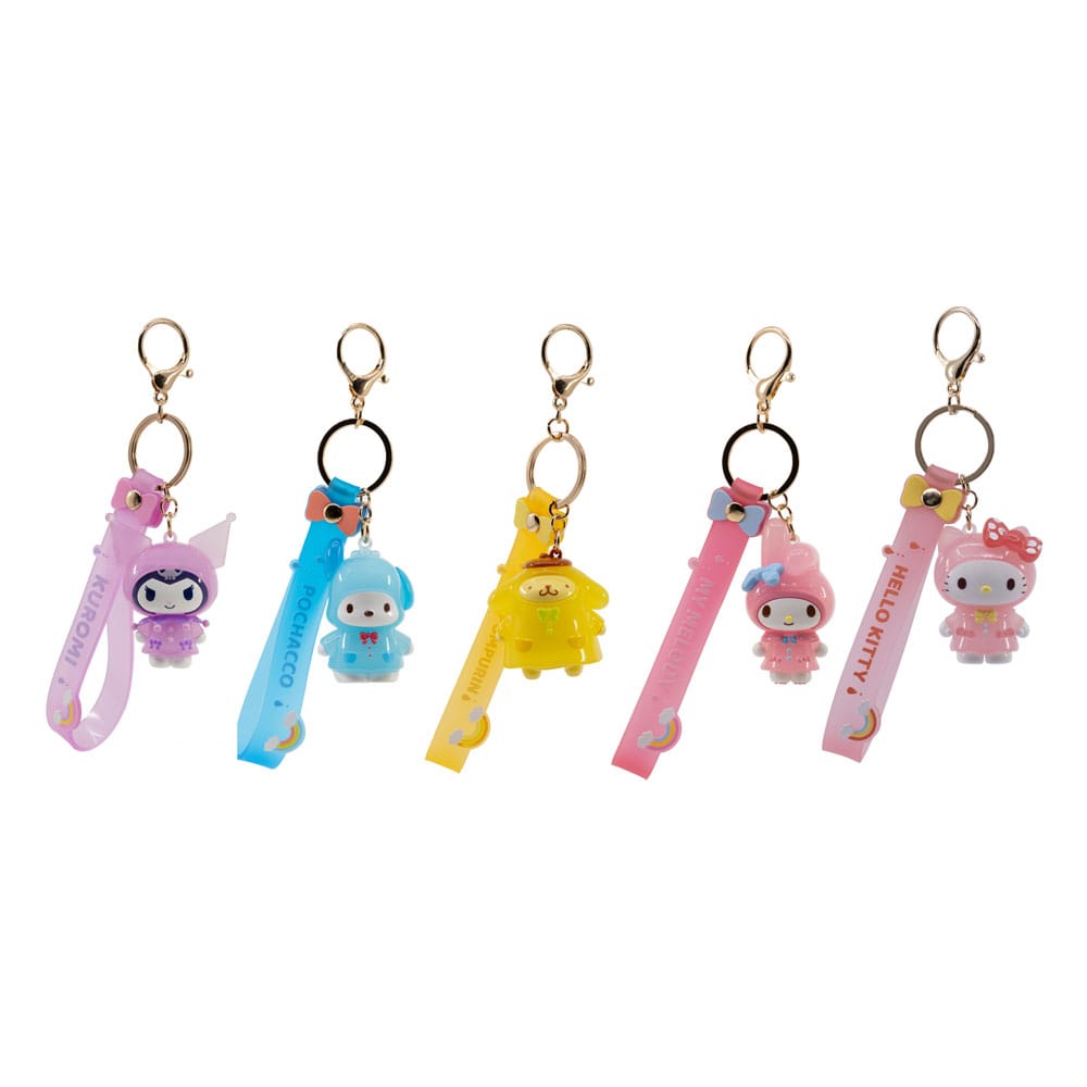 Sanrio Llaveros Raincoat Series Hello Kitty and Friends Expositor (12) Frikytopia