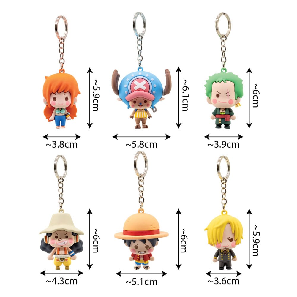 One Piece Llaveros Pocket Hero Series 2 Expositor (12)