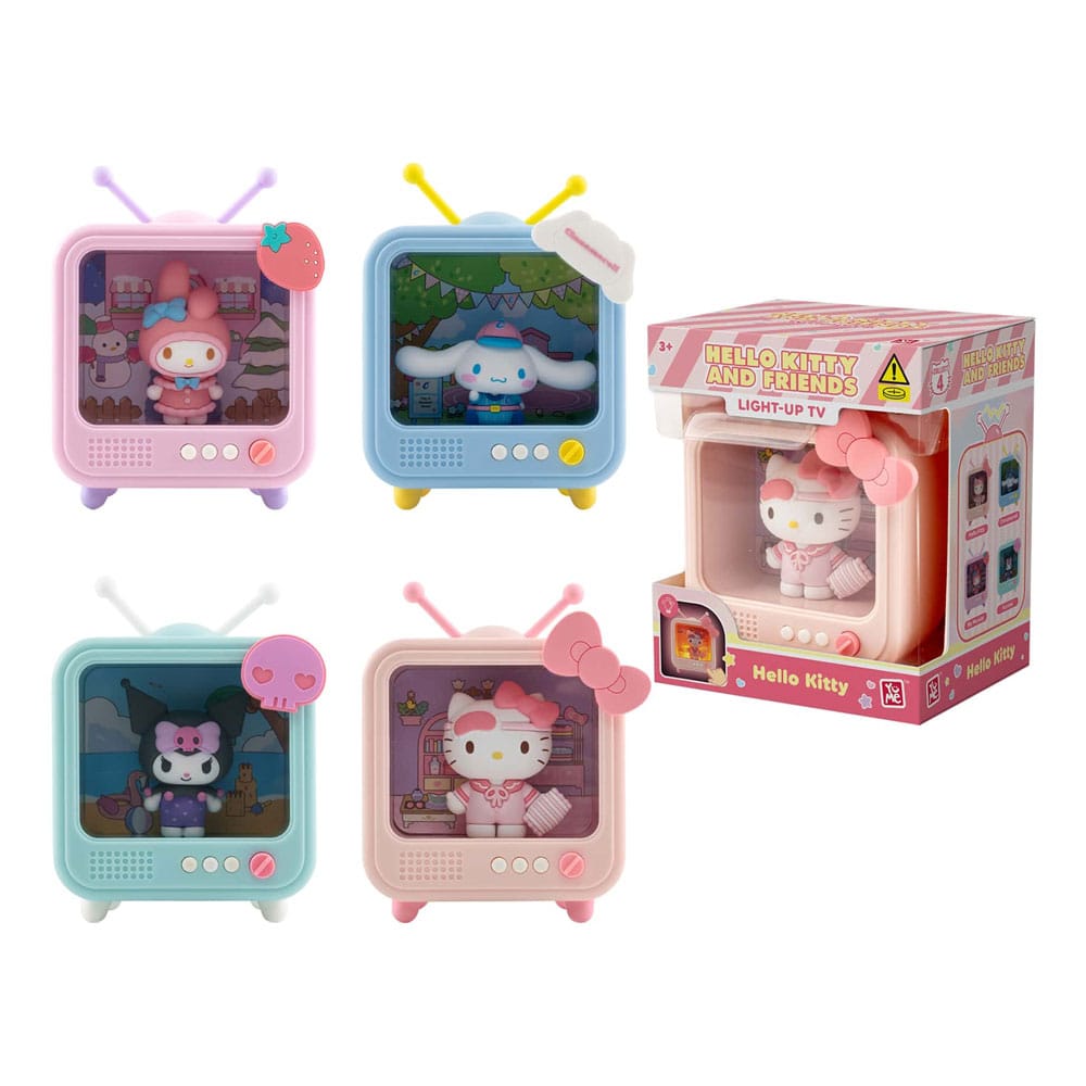 Sanrio Figuras mini Bedside Light TV Series Hello Kitty and Friends 8 cm Expositor (8) Frikytopia