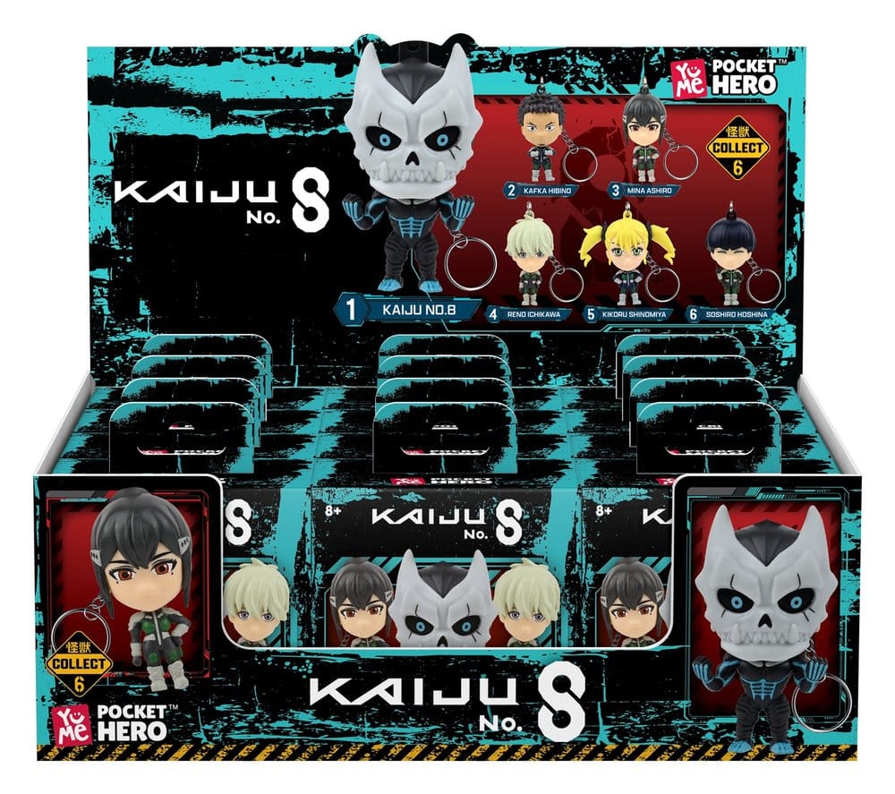 Kaiju No. 8 Pocket Hero Llaveros Series 1 Cajas Sorpresa Expositor (12)