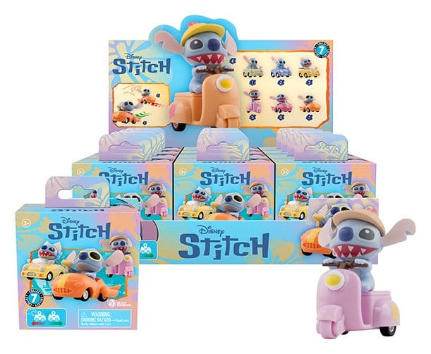 Disney Zoom Hero Vehículos de cuerda con Figuras Lilo & Stitch Series 2 Cajas Sorpresa Expositor (12) Frikytopia